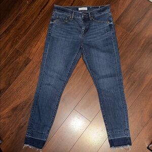 LOFT Dark Blue Ankle Jeans